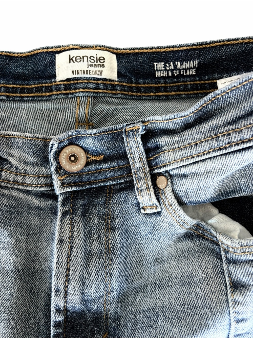 Kensie Light Wash Wide-Leg Jeans - Picture 4 of 5